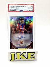 2023-24 Topps Chrome UEFA Lamine Yamal Auto Lamine Yamal (RC) PSA 10 Pop 26