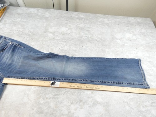 Miss Me Jean Womens 34X33 Blue Whisker Denim Boot Cut Classic American Tag 33 - Picture 14 of 18