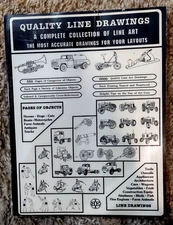 Quality Line Drawings, Line Art Publications, Rare Paperback, 6000 Line Drawings