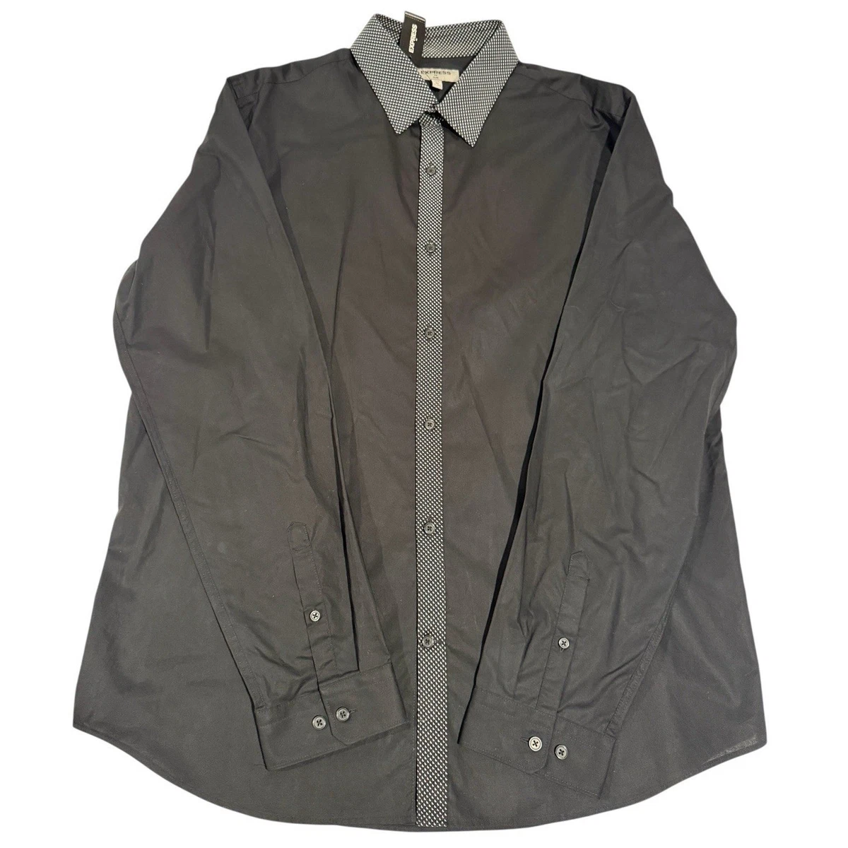 Express Slim Solid Dress Shirts for Men for sale | eBay