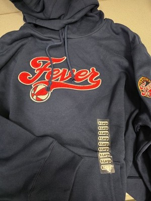 Indiana Fever Chenille Script Hoody Sweatshirt. Navy. Fever Team Store. XL. $80