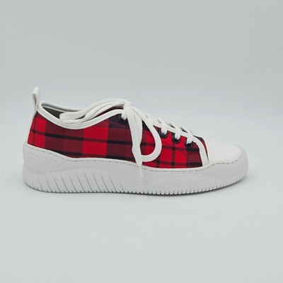 Herrenschuhe Gr. 21 Sneaker Gr. 41 rot schwarz Stoff 170AB