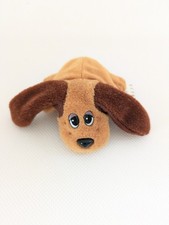 Vintage 1997 Galoob Pound Puppies Ginger Brown Dog with Moveable Ears 3" length