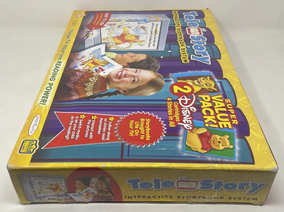 Telestory Interactive Storybook System Disney Lion King Winnie the Pooh Learning - Image 3 of 4