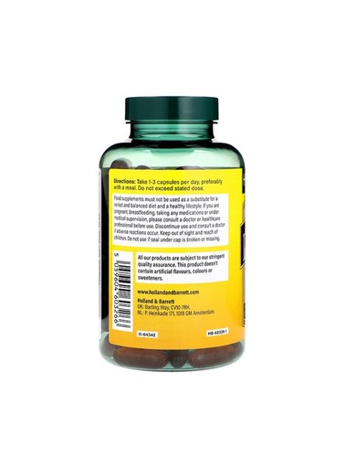 Lecithin soya Fat Emulsifier 120 Capsules 1325mg (Holland & Barrett Mega) - Picture 3 of 3