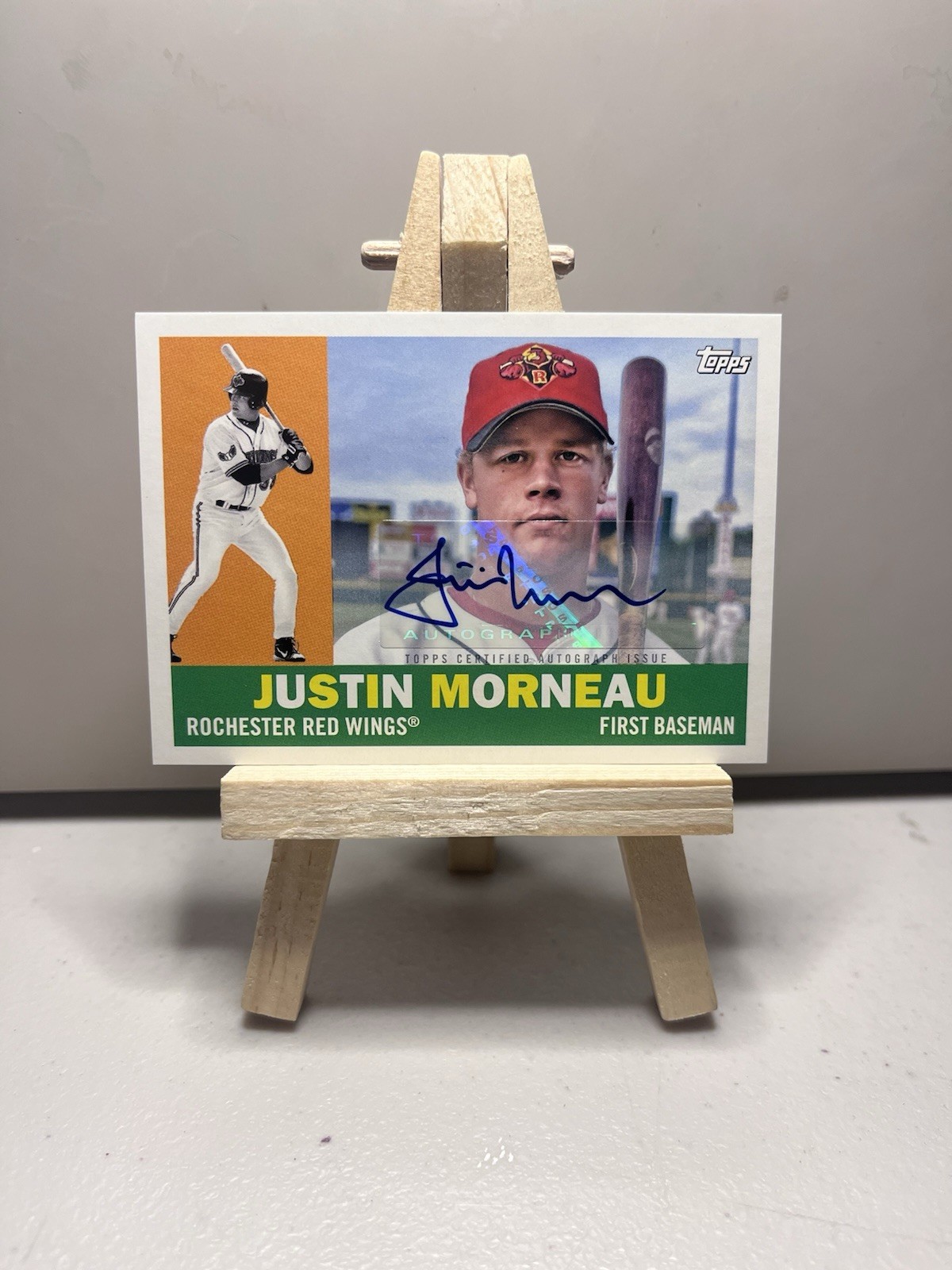 2022 Topps Pro Debut Justin Morneau 28/50 AUTO MiLB Legends SP