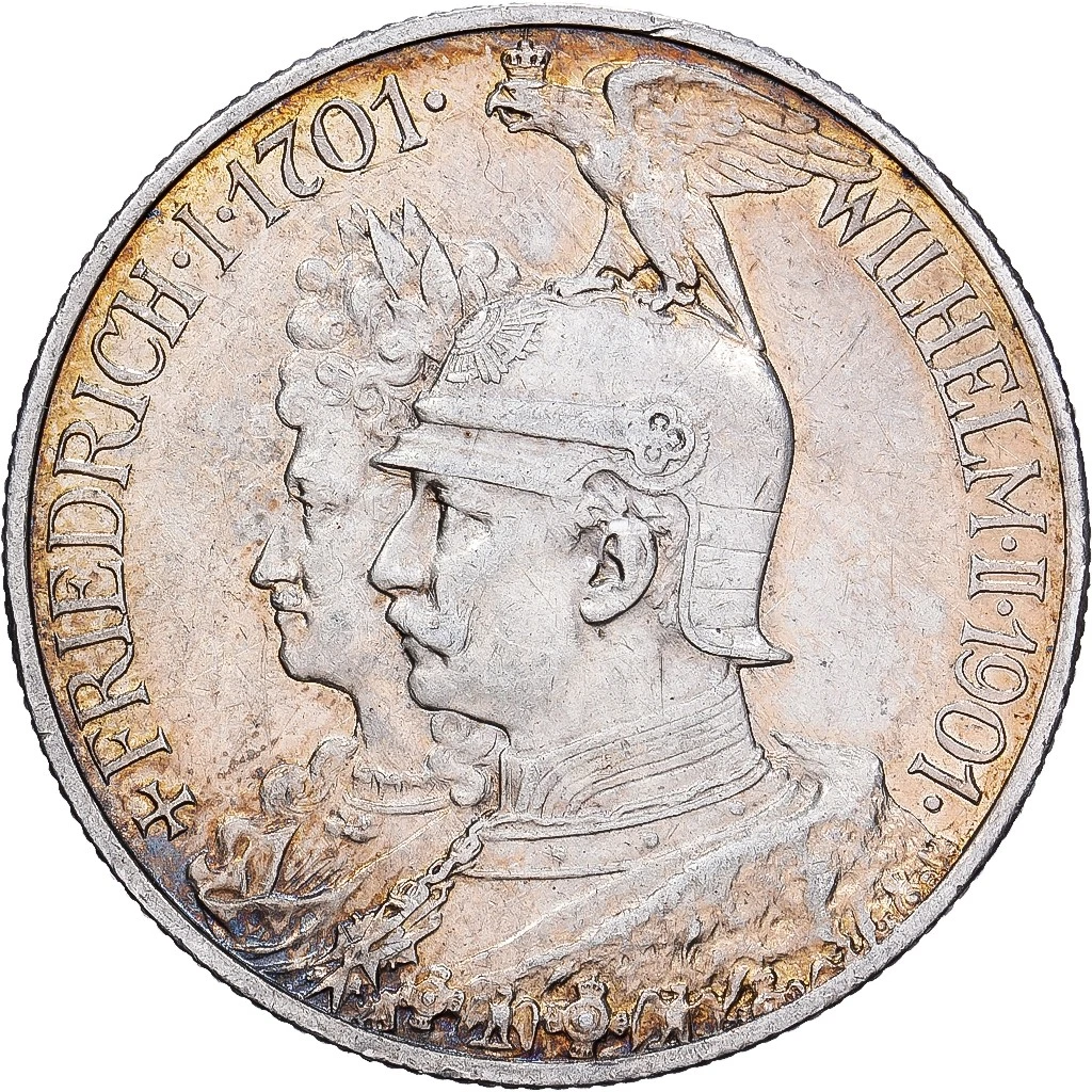 银色1901 年德意志帝国银币(1871-1918) | eBay
