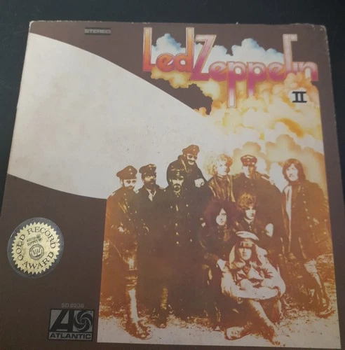 Led Zeppelin II 12" Vinyl LP Rock Atlantic Cardboard Sleeve Gold Record Award