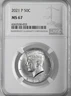 2021-P 50C KENNEDY HALF DOLLAR (CLAD) "PHILADELPHIA MINT" NGC MS67 #6262530-033