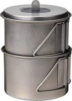Snow Peak Ti-Mini Solo Combo 2.0 - Ultralight Cookset - Camping Pot & Cup -