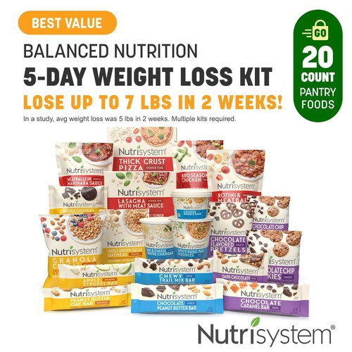 Image showcasing 5 Day Weight Loss Kit Nutrisystem Meals Nutrition Balanced Snacks Food ...