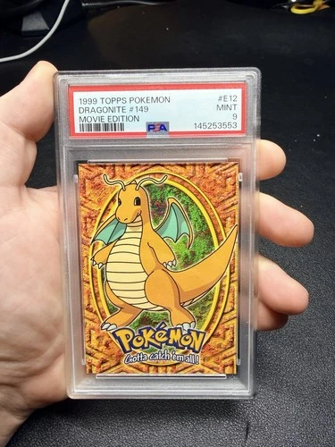 PSA 9 Dragonite #149 E12 Topps The Movie Edt Pokemon 1999