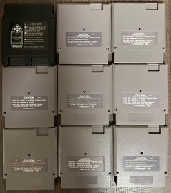 NES Game Lot (18) Authentic & Tested &ndash; Commando, Toobin, Super Sprint, Yo! Noid