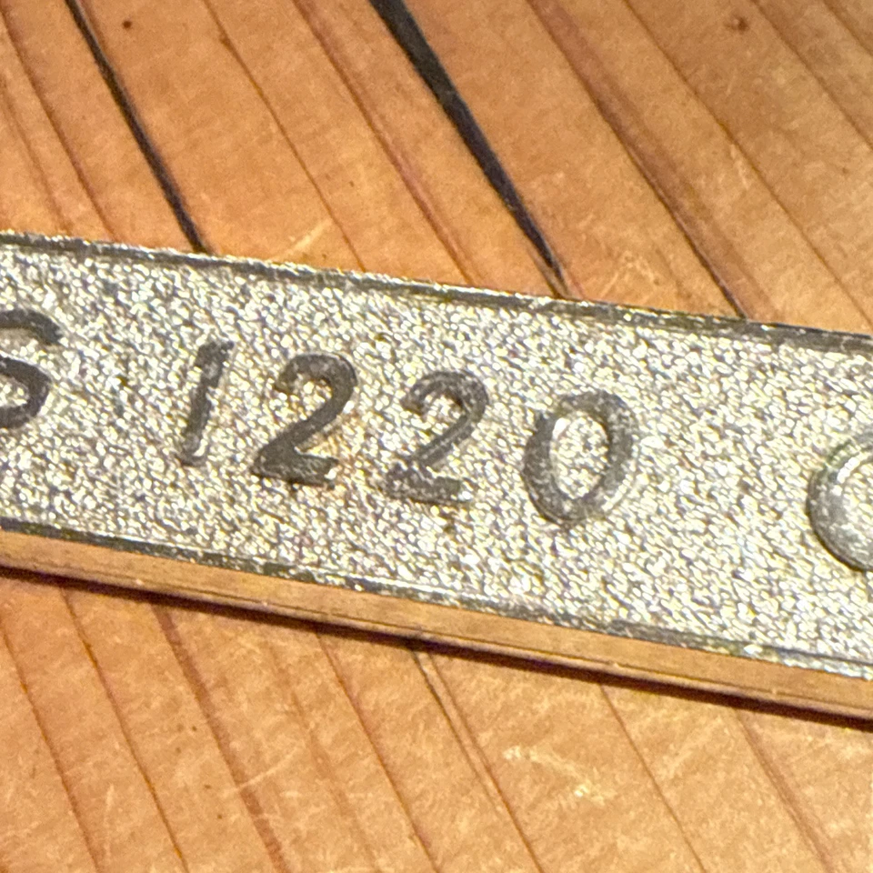 Orig Citroen Citroën EMBLEM Typenschild GS 1220 Club 80x15x3mm AUTO CAR BADGE - Imagem 4 de 4