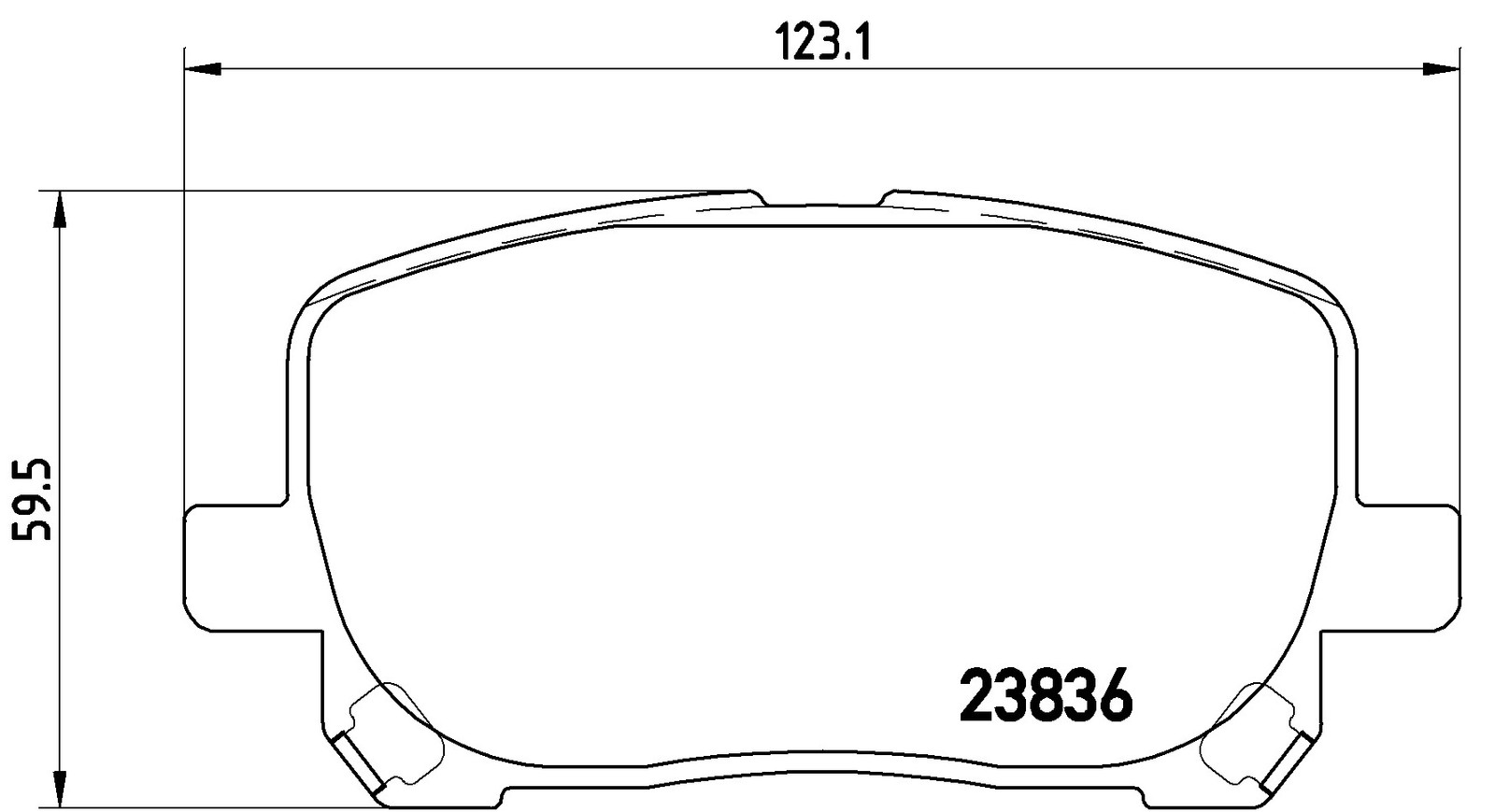 Für BREMBO KLOCKI SZCZEKI CYLINDERKI P 83 061 BRAKE PADS TOYOTA AVENSIS VERSO - Bild 5