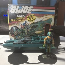 Vintage 1984 GI Joe Cobra Water Moccasin w Driver Copperhead 100 Complete
