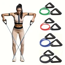 1pc Resistance Bands with Handles for Home Workouts and Strength Traininng