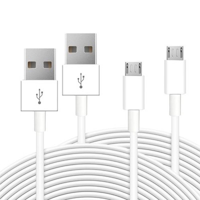 2 Pack 16.4ft 5M Micro USB Cable, Charging and Data Transfer, Micro USB Power...