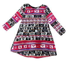 Show Me Your Mumu Tunic Mini Dress Sz S Long Sleeve Aztec Thunderbird Print