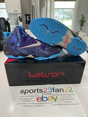 Nike LeBron XI 11 Summit Lake Hornets Court Purple Size 12 New In Box Deadstock