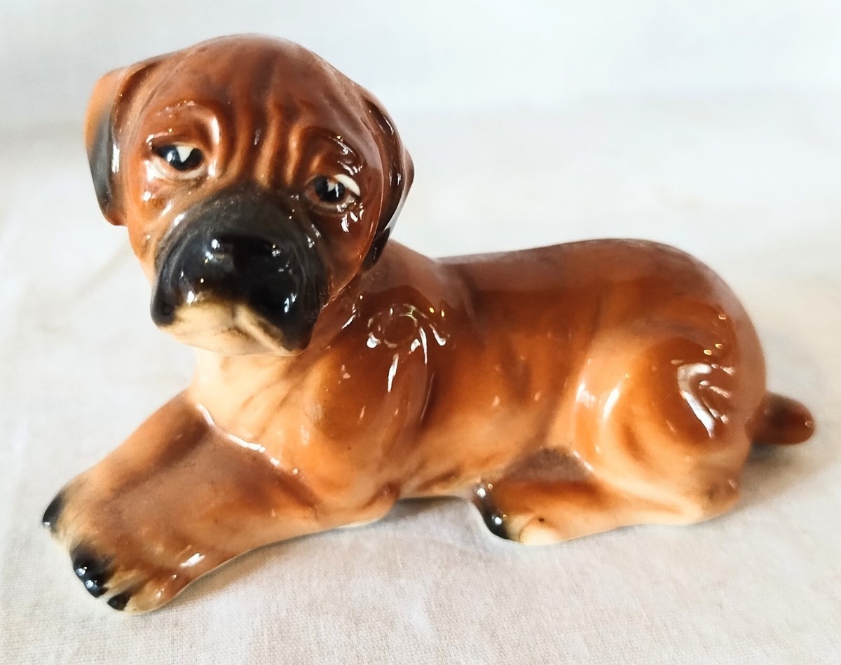 SIX Vintage Mid Century 50's Kitsch Japan Napcoware Ceramic Dog