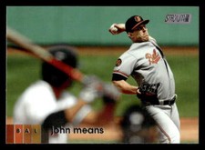 2020 Stadium Club  John Means #31 Baltimore Orioles Baseball Card