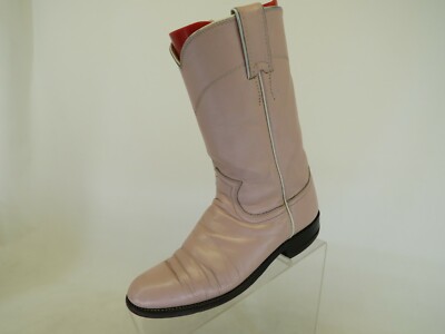 Bottes Cowboy Justin Cuir Bordeaux Femme Taille 5 C - Occasion Western