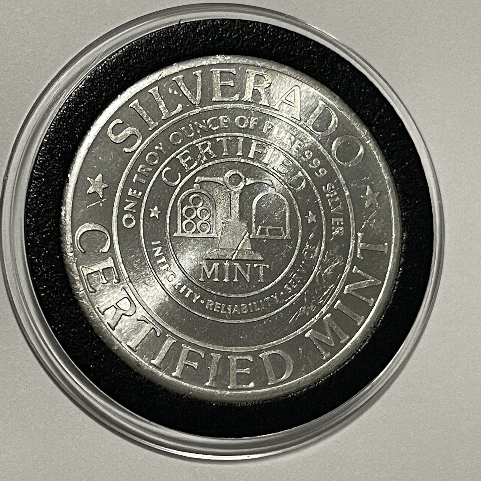 1970's Vintage Silverado RARE Coin 1 Troy Oz .999 Fine Silver