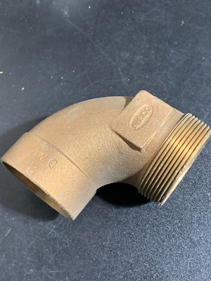 2'' NIBCO BRASS SWEAT DWV MALE ELBOW MADE IN USA  