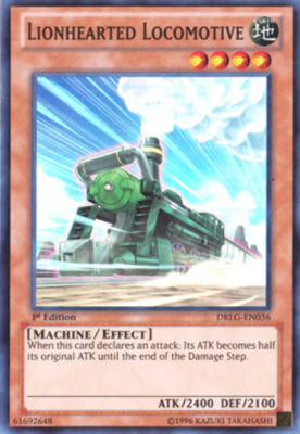 Yu-Gi-Oh! Lionhearted Locomotive Card – Super Rare, 1st Edition, From Dragons Of Legend Set - View #4