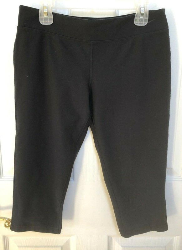 Nike Black Dri-Fit Yoga Fitness Fitted Athletic Pants Youth XL