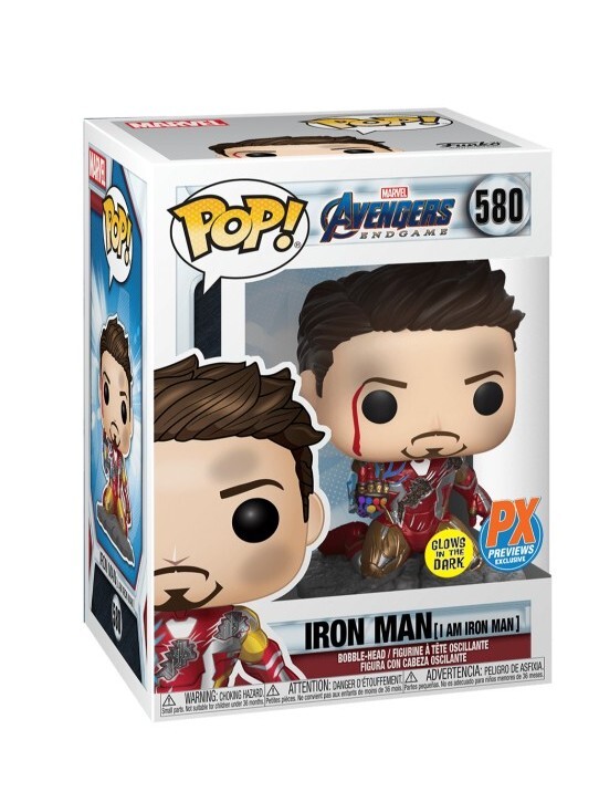 Funko POP! IRON MAN (I AM IRON MAN) (METALLIC) (GLOW IN DARK Funko POP! IRON MAN (I AM IRON MAN) (METALLIC) (GLOW IN DARK