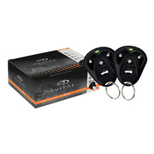 Avital 3100L 1-Way Car Security System Alarm Keyless Entry w/ Door Lock Actuator