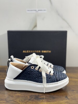 ALEXANDER SMITH London Sportschuhe Frau Wembley Leder Blau Grundstück 37