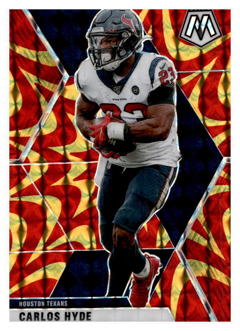 2020 Panini Mosaic Reactive Orange Carlos Hyde  88