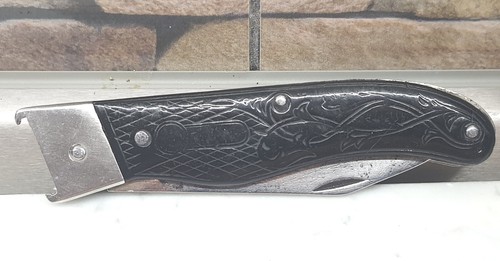 USSR folding pocket hunting knife multitool - Picture 4 of 9