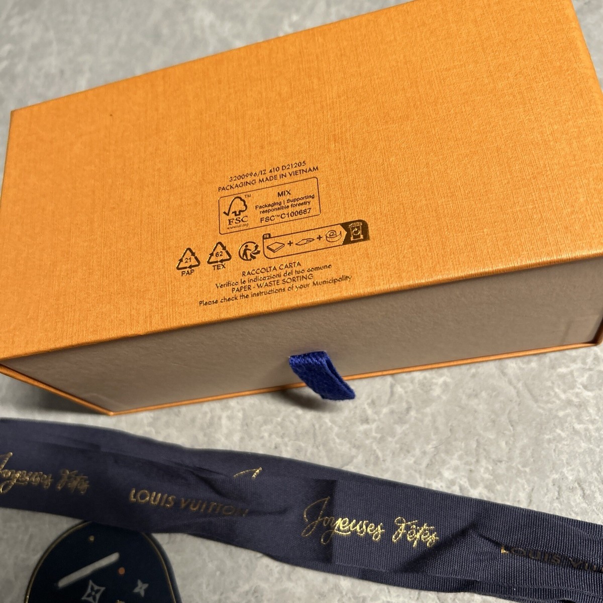 Louis Vuitton Sunglasses Box 7x3.5x3 Orange Drawer Christmas