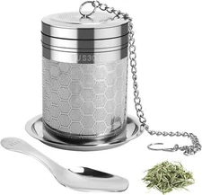 	Large Stainless Steel Tea Infuser for Loose Tea and Spice Infuser for Cooking	