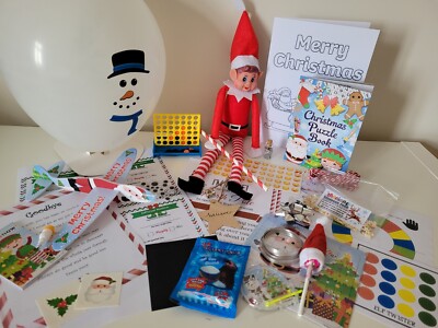24er Pack Weihnachtself Spaß, Zubehör, Aktivitäten, Requisiten, Spiele Spielzeug das Kit