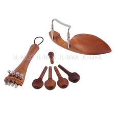 Set Jujube Wood 4/4 Violin Parts Violin Accessories 12pcs