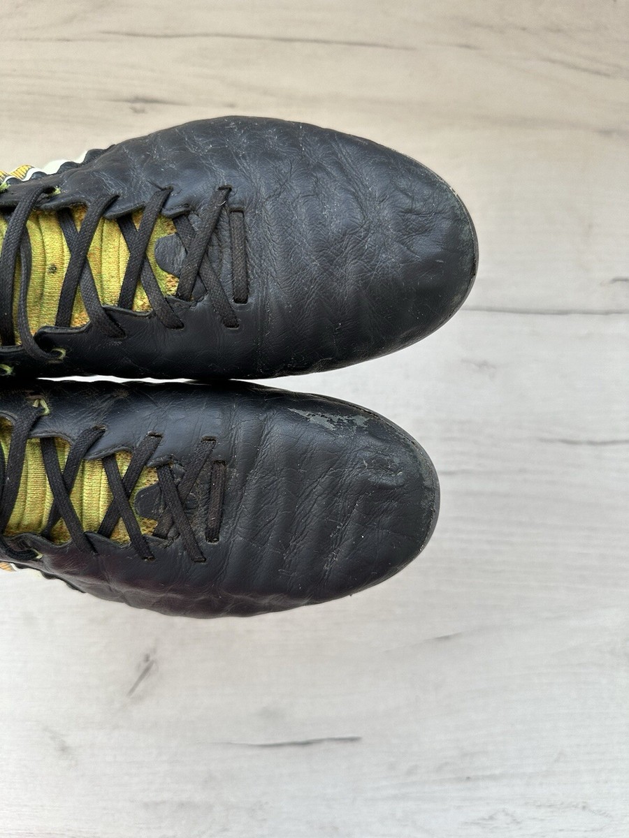 Nike Tiempo Legend 7 FG Black Laser Orange Leather Football Cleats