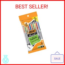 BIC Xtra-Smooth Mechanical Pencils With Erasers, Medium Point 0.7mm , 10-Count