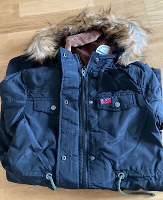Nebulus Damenparka mit Teddyfell S/36 schwarz
