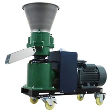 220V 6mm Feed Pellet Mill Machine Farm Animals Feed Granulator 4.5kW 120-150kg/h