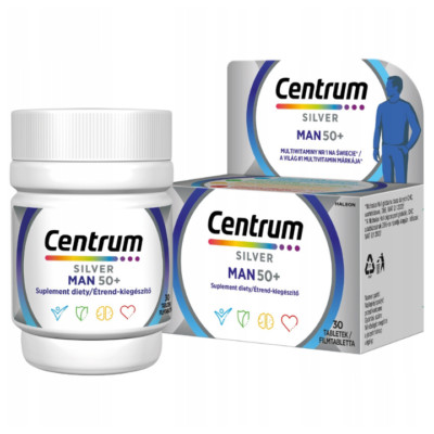 Centrum Silver Man 50+, Vitamine und Mineralien für Männer, 30 Tabletten