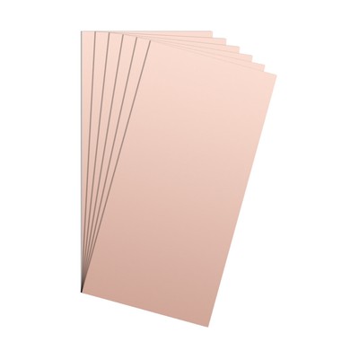 4x8 Inch Single Sided Copper Clad Laminate PCB, 6 Pcs 2mm Prototype Board