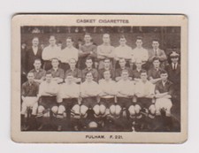 PATTREIOUEX FOOTBALL TEAMS 1922 RP cigarette card - # F. 221 FULHAM