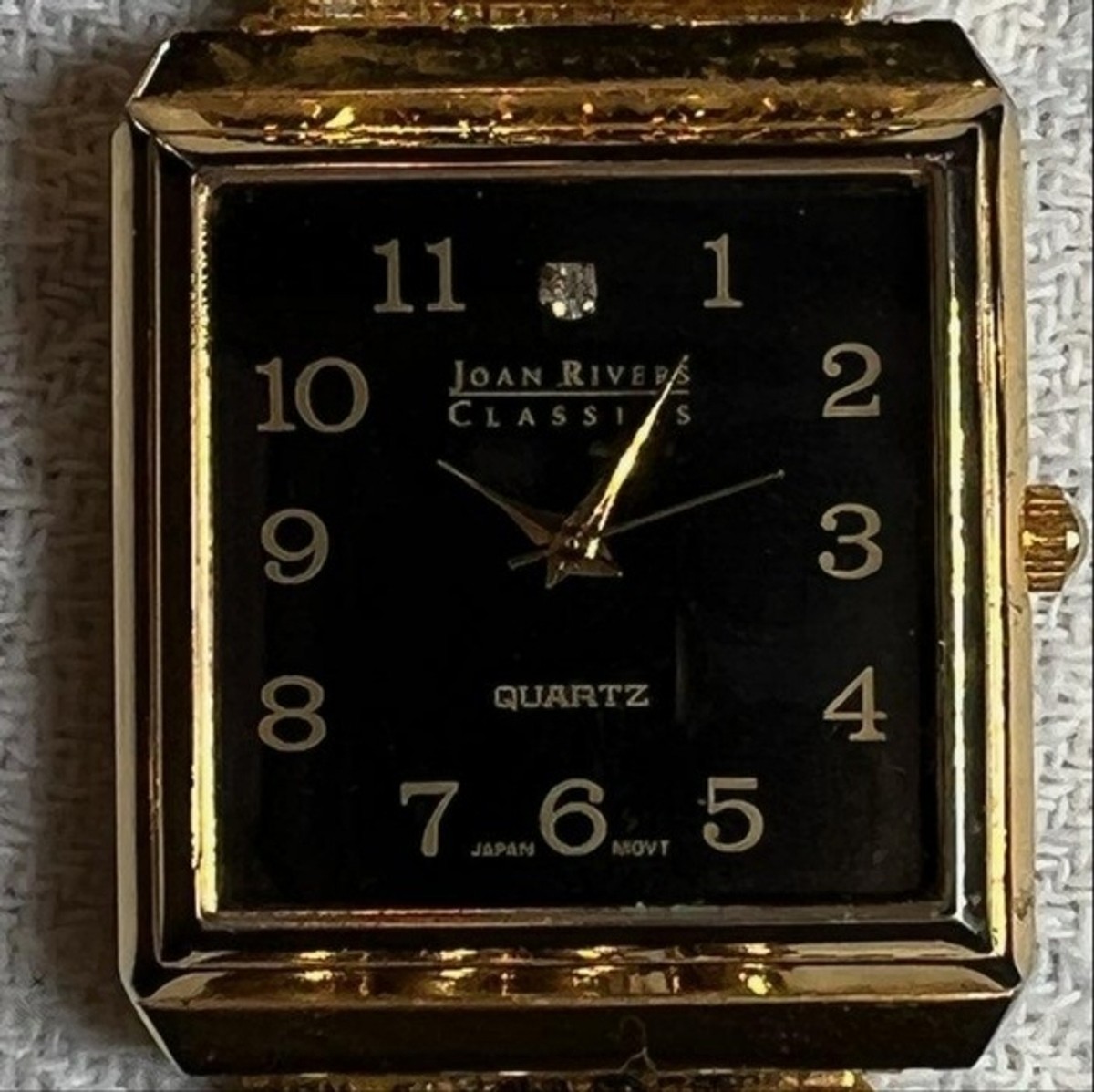 Joan River Watch Ladies gold tone bracelet style Square  display picture 2