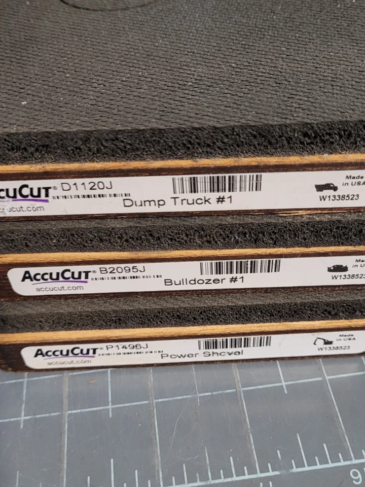 AccuQuilt Studio Dies lote de construcción pala bulldozer camión volquete tamaño Jumbo Foto 4 de 4