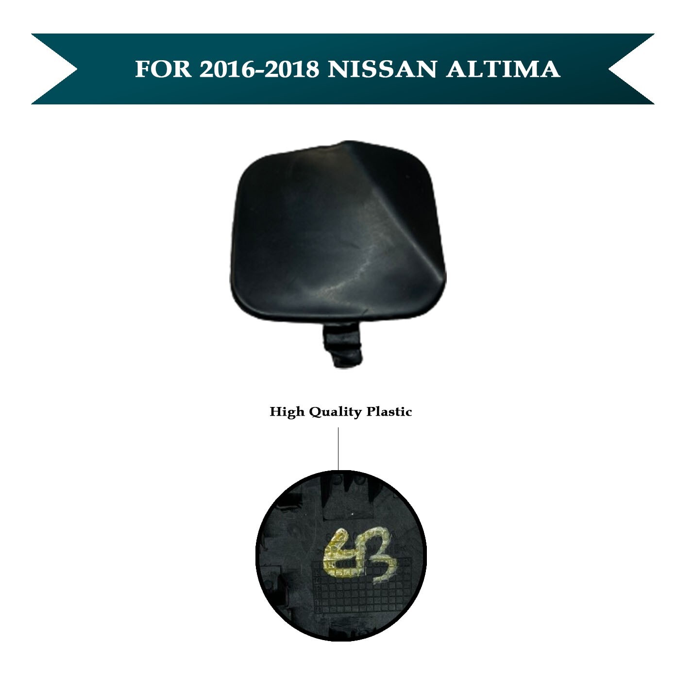 Front Bumper Tow Hook Eye Cap Cover For Nissan Altima 20162018 eBay